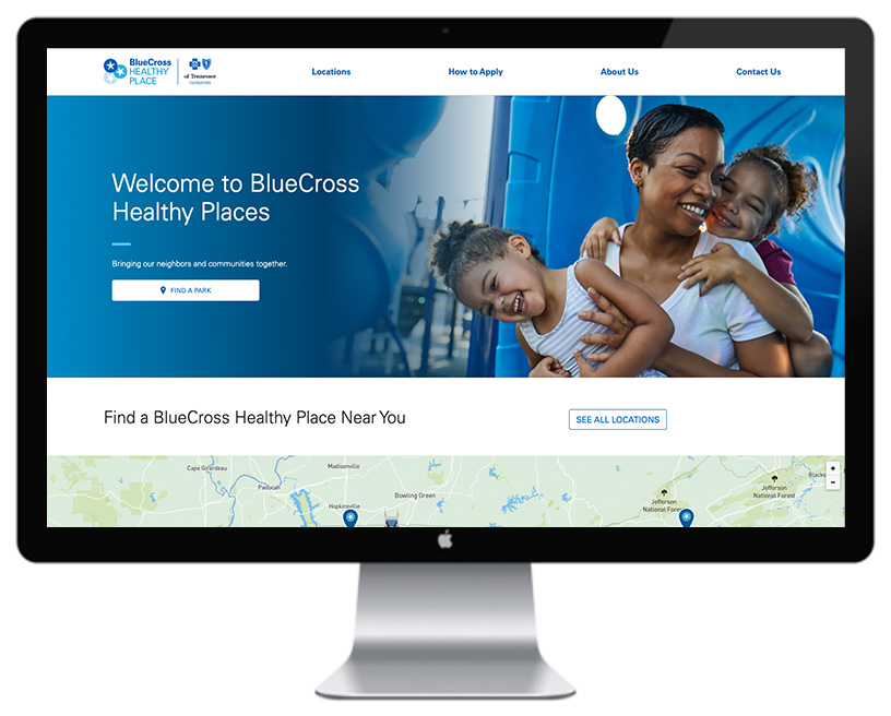 Vega Digital Awards Winner - BlueCross Healthy Places Website, BlueCross BlueShield of Tennessee